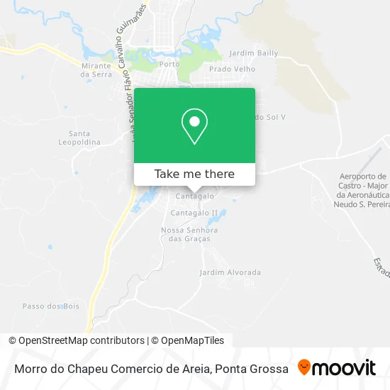 Morro do Chapeu Comercio de Areia map