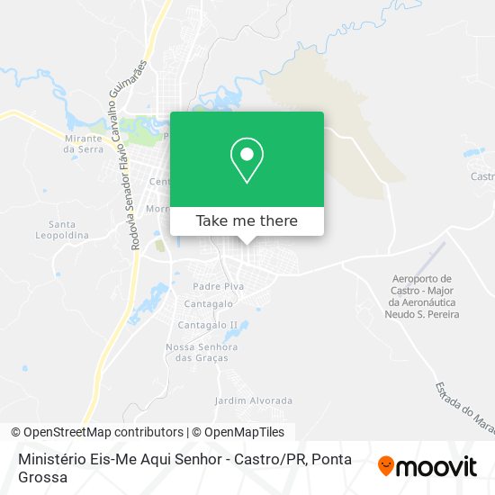 Ministério Eis-Me Aqui Senhor - Castro / PR map