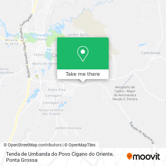 Tenda de Umbanda do Povo Cigano do Oriente map