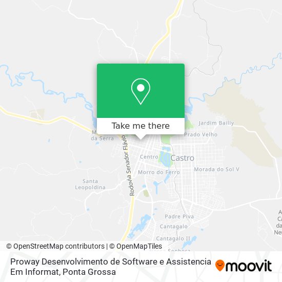 Mapa Proway Desenvolvimento de Software e Assistencia Em Informat