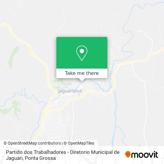 Partido dos Trabalhadores - Diretorio Municipal de Jaguari map