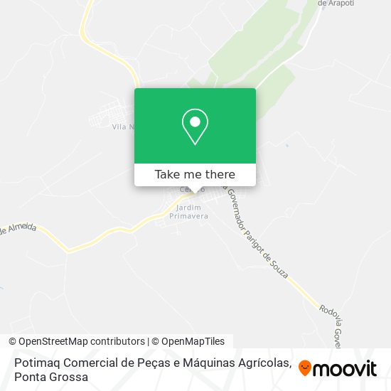 Potimaq Comercial de Peças e Máquinas Agrícolas map