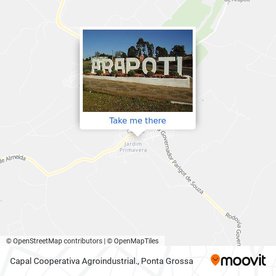 Capal Cooperativa Agroindustrial. map