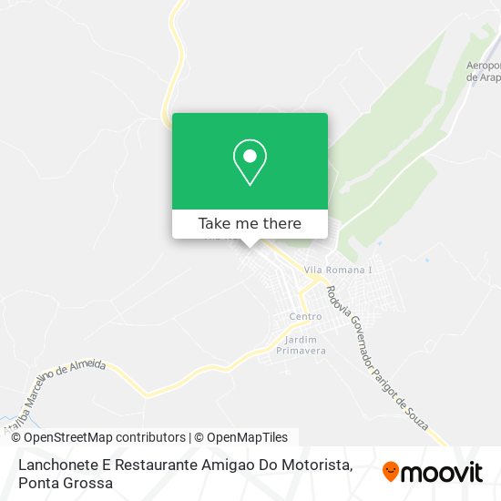 Lanchonete E Restaurante Amigao Do Motorista map