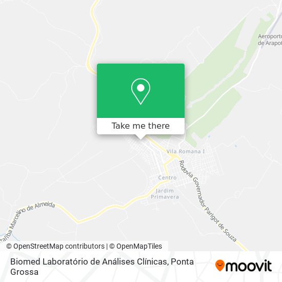Biomed Laboratório de Análises Clínicas map