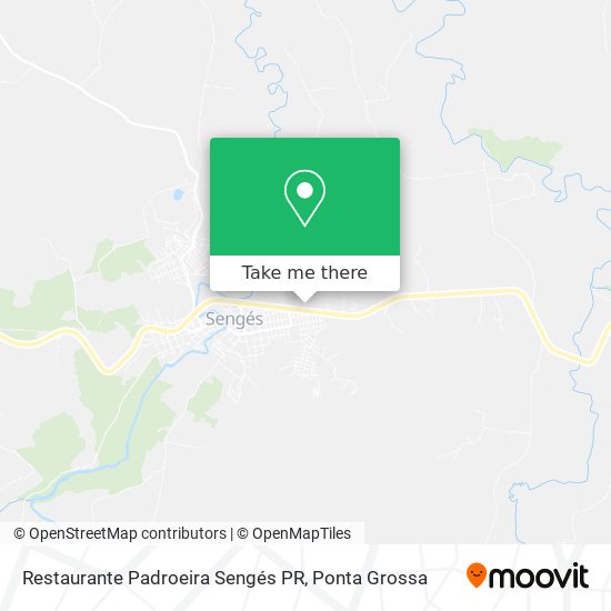 Restaurante Padroeira Sengés PR map