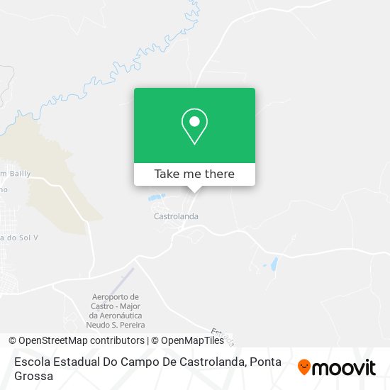 Mapa Escola Estadual Do Campo De Castrolanda