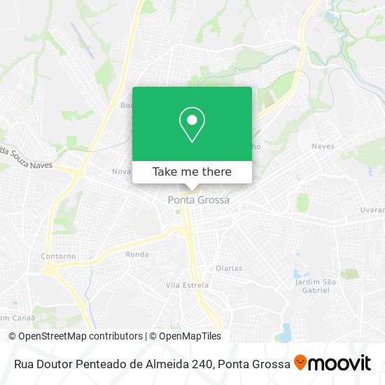 Mapa Rua Doutor Penteado de Almeida 240