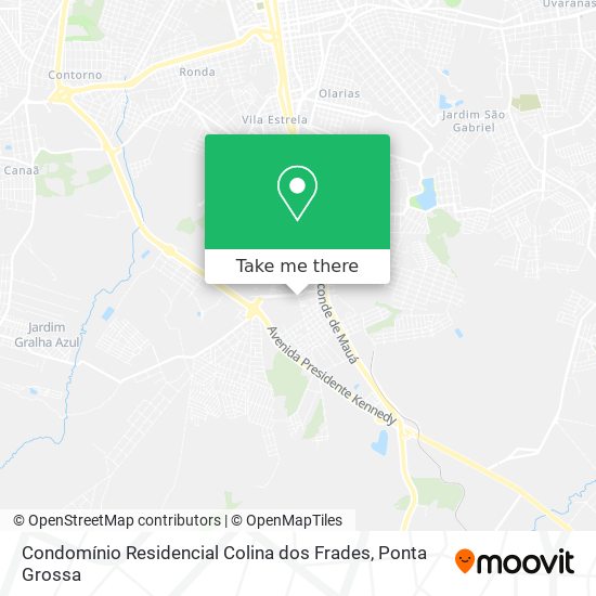 Condomínio Residencial Colina dos Frades map