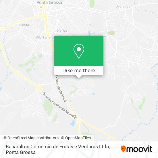 Mapa Banaralton Comércio de Frutas e Verduras Ltda