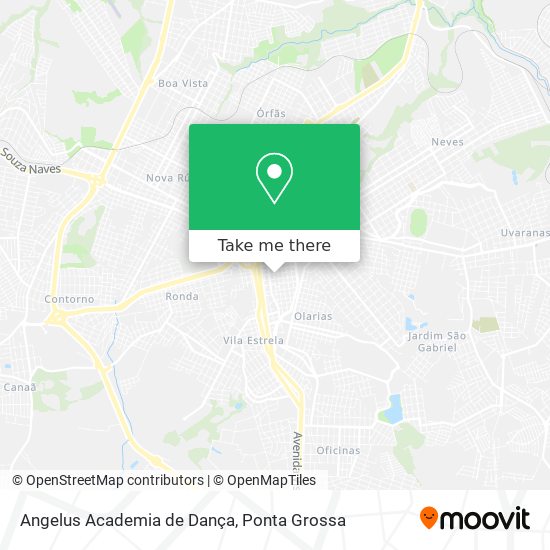Mapa Angelus Academia de Dança