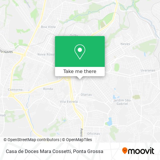 Mapa Casa de Doces Mara Cossetti