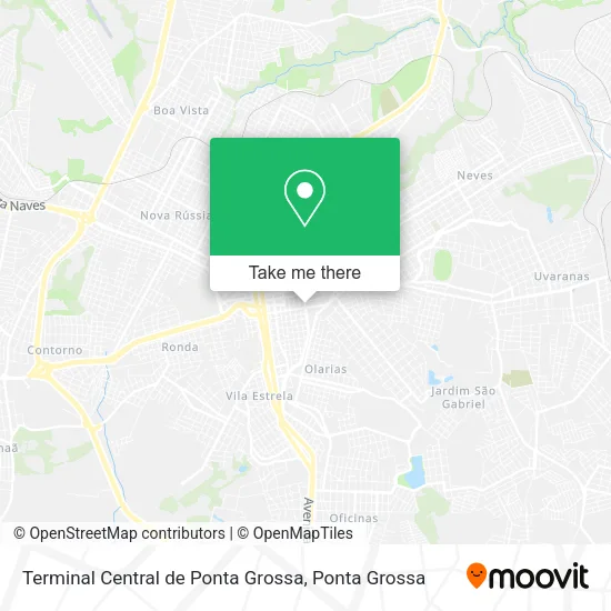 Terminal Central de Ponta Grossa map