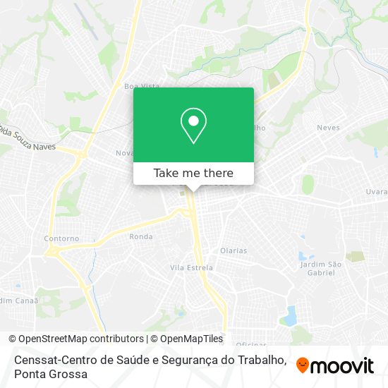 Mapa Censsat-Centro de Saúde e Segurança do Trabalho