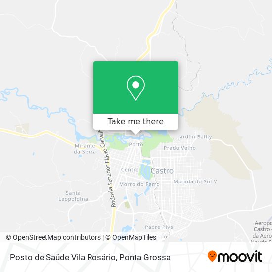 Mapa Posto de Saúde Vila Rosário