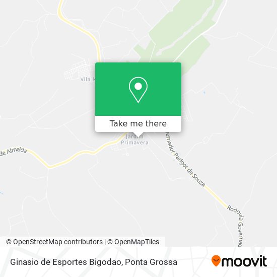 Mapa Ginasio de Esportes Bigodao