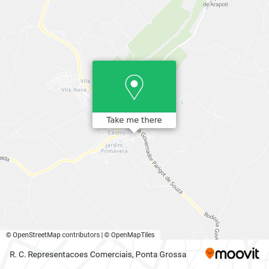 R. C. Representacoes Comerciais map