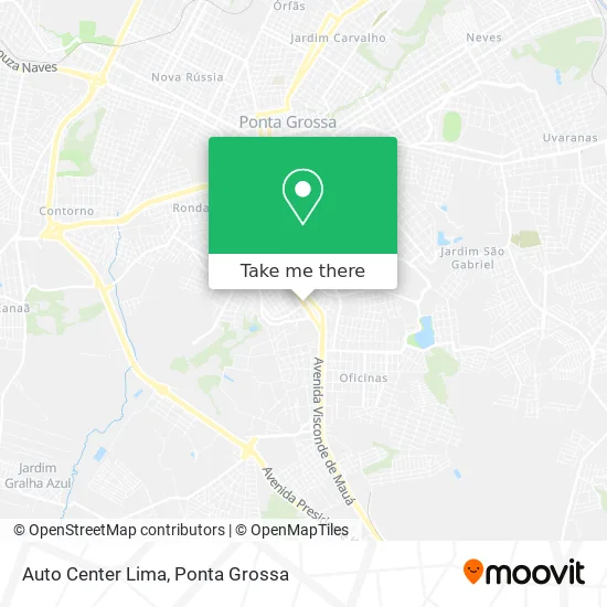 Auto Center Lima map