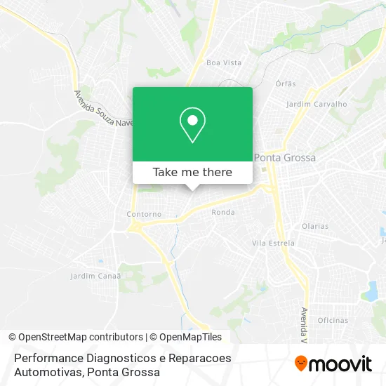 Performance Diagnosticos e Reparacoes Automotivas map