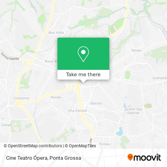 Mapa Cine Teatro Ópera