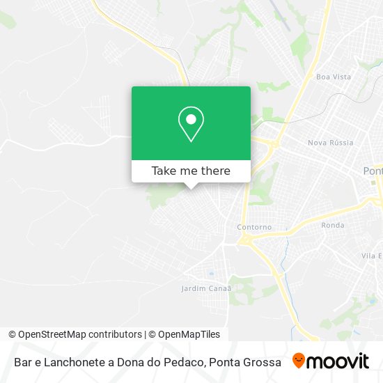 Bar e Lanchonete a Dona do Pedaco map