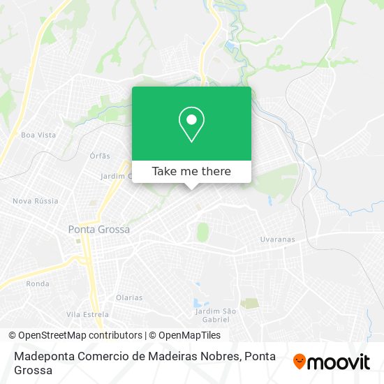 Mapa Madeponta Comercio de Madeiras Nobres