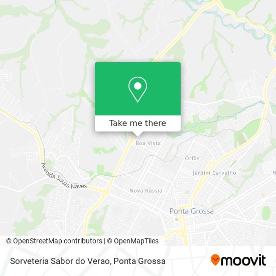 Mapa Sorveteria Sabor do Verao