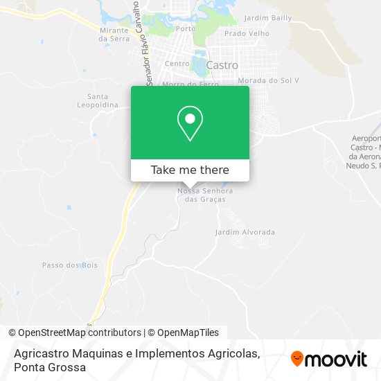 Agricastro Maquinas e Implementos Agricolas map