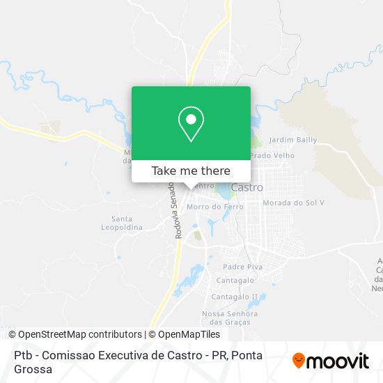 Ptb - Comissao Executiva de Castro - PR map
