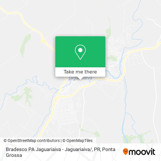 Bradesco PA Jaguariaiva - Jaguariaiva / , PR map