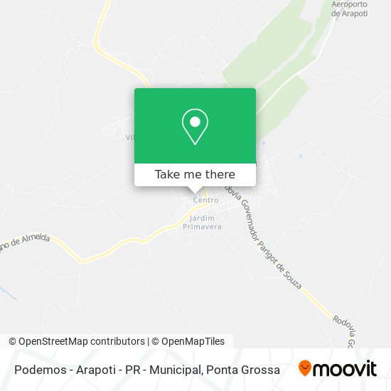 Mapa Podemos - Arapoti - PR - Municipal