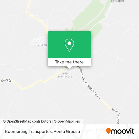 Mapa Boomerang Transportes