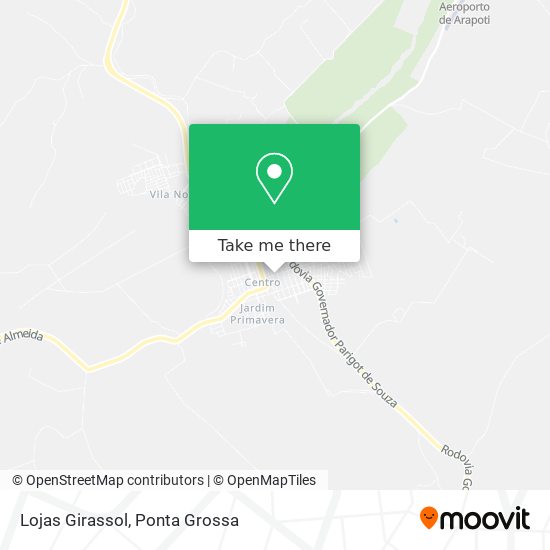 Lojas Girassol map