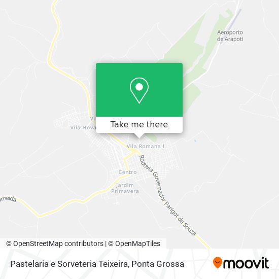 Mapa Pastelaria e Sorveteria Teixeira