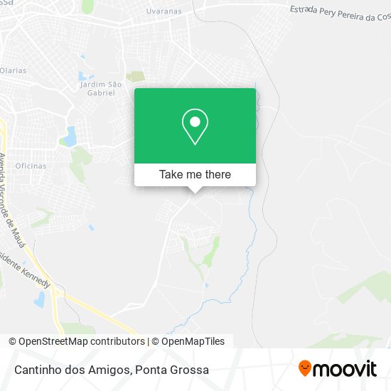 Mapa Cantinho dos Amigos