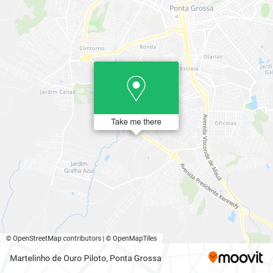 Martelinho de Ouro Piloto map