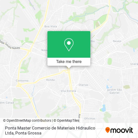 Ponta Master Comercio de Materiais Hidraulico Ltda map