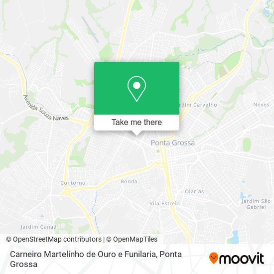 Mapa Carneiro Martelinho de Ouro e Funilaria