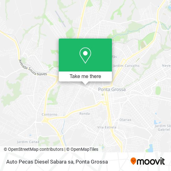 Mapa Auto Pecas Diesel Sabara sa