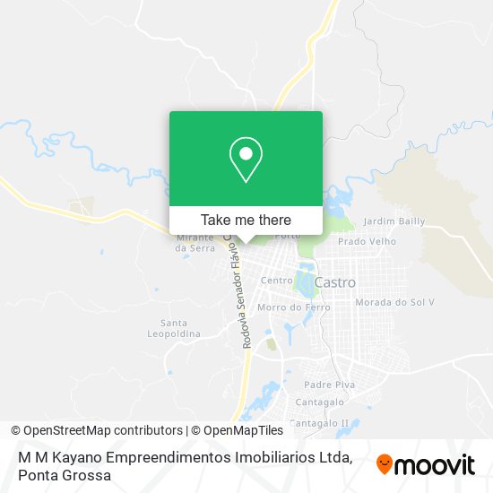 Mapa M M Kayano Empreendimentos Imobiliarios Ltda