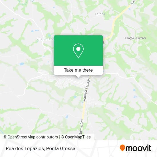 Rua dos Topázios map