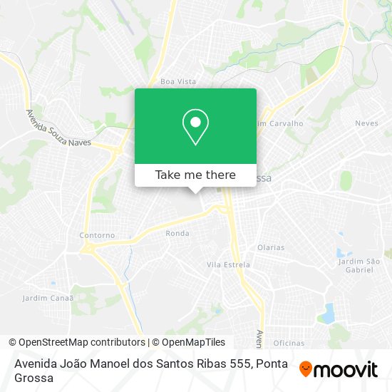 Mapa Avenida João Manoel dos Santos Ribas 555