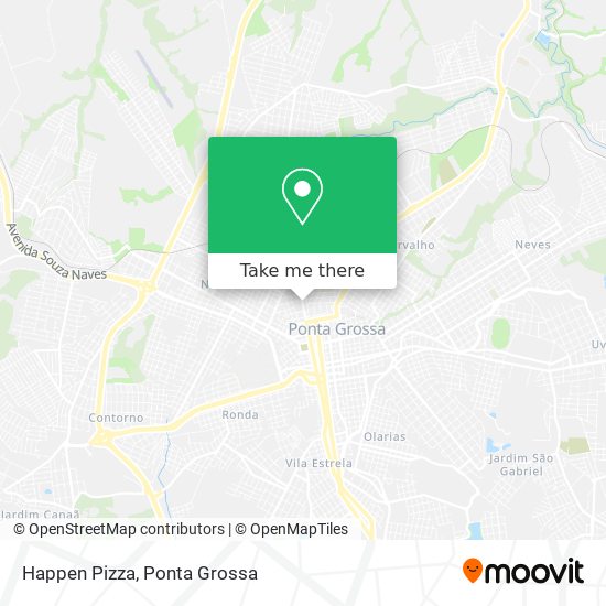 Happen Pizza map