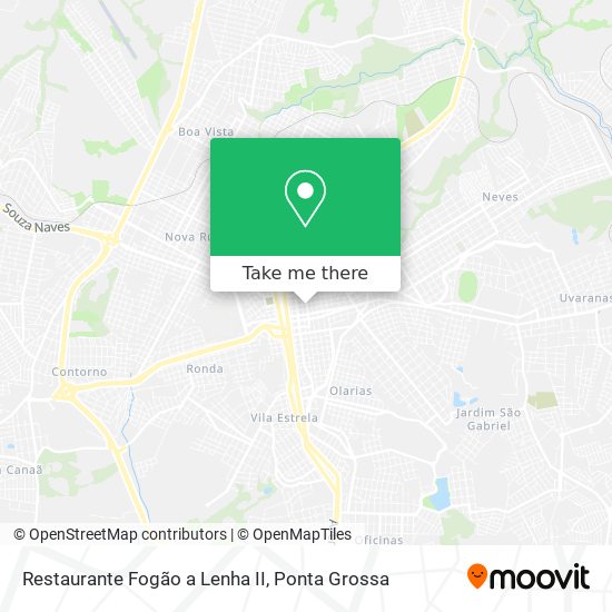 Mapa Restaurante Fogão a Lenha II