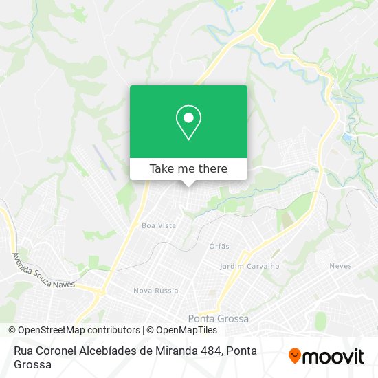 Mapa Rua Coronel Alcebíades de Miranda 484