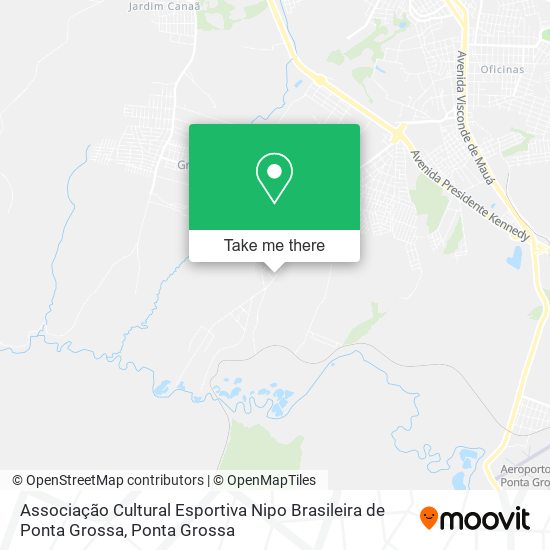 Associação Cultural Esportiva Nipo Brasileira de Ponta Grossa map