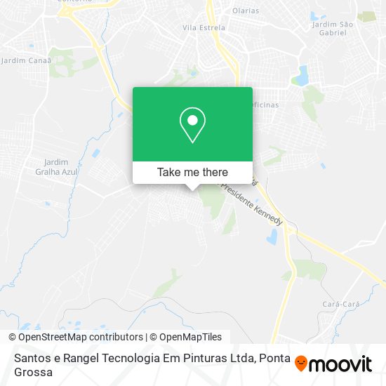 Mapa Santos e Rangel Tecnologia Em Pinturas Ltda