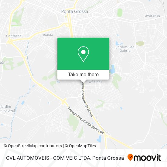 Mapa CVL AUTOMOVEIS - COM VEIC LTDA