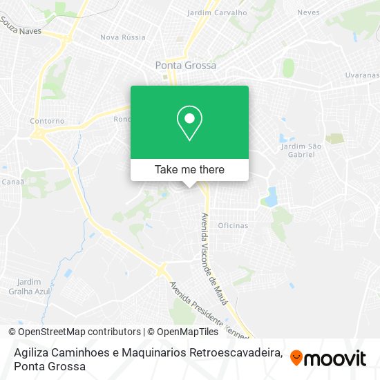 Agiliza Caminhoes e Maquinarios Retroescavadeira map