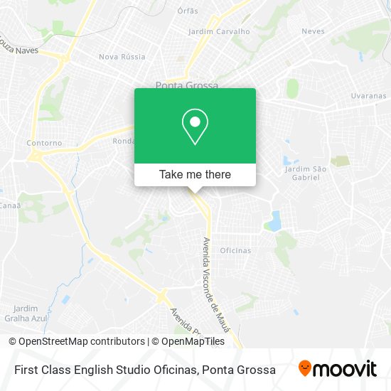 Mapa First Class English Studio Oficinas